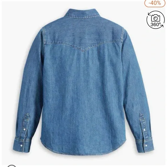 Levi’s Iconic Western / Denim Shirt XL - Picture 8 of 12